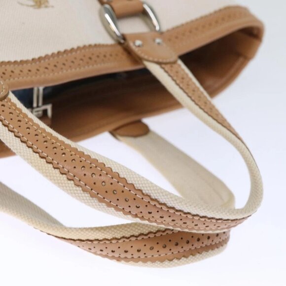 BURBERRY Blue Label Tote Bag Canvas Beige Auth bs13947 - Picture 8 of 15